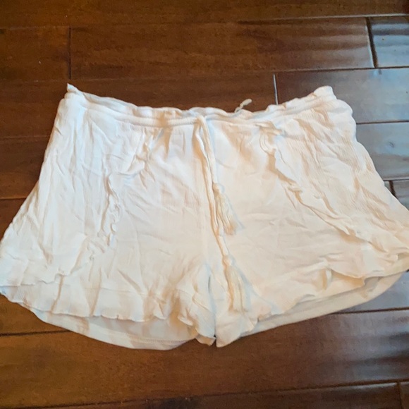 White Cloth Shorts (Bathing suit coverup) - Picture 1 of 4
